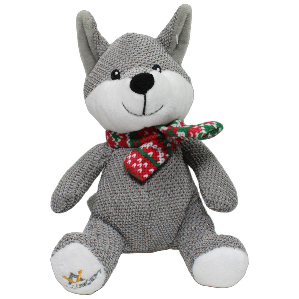 123000026519 Vet Concept Grauer Fuchs mit Schal, sitzend Hundespielzeug Kumpel Leo 20cm ebay-20-stofftiere Fuchs