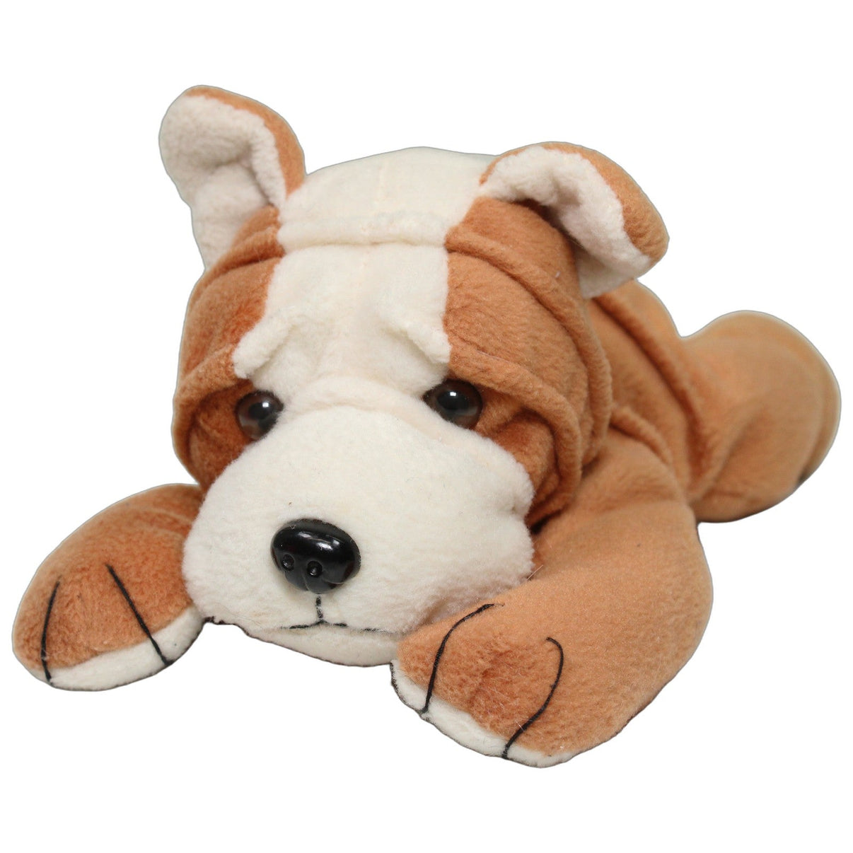 123000026532 Unbekannt Süße Bulldogge, liegend Kuscheltier Kumpel Leo 23cm Braun ebay-stofftiere