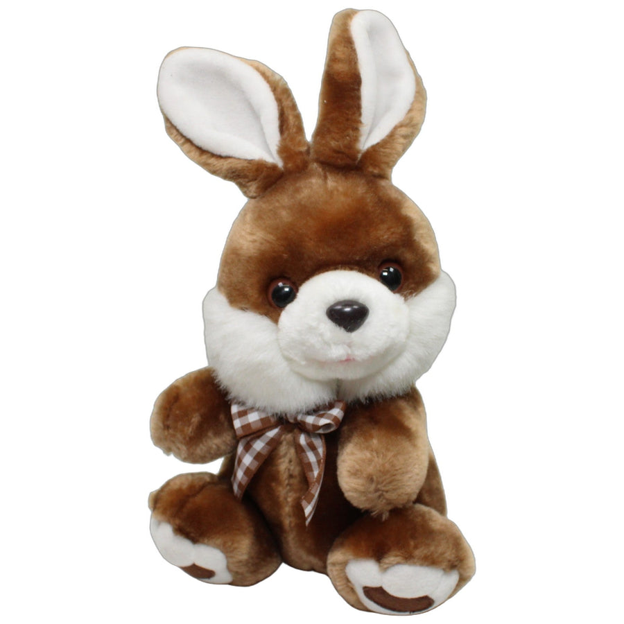 Brauner Hase mit Schleife, sitzend