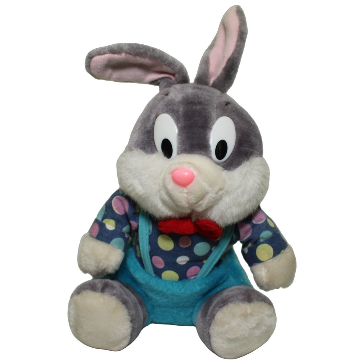 123000026595 Windel Sitzender Hase mit Fliege & gepunktetem Oberteil Kuscheltier Kumpel Leo 25cm Blau ebay-20-stofftiere