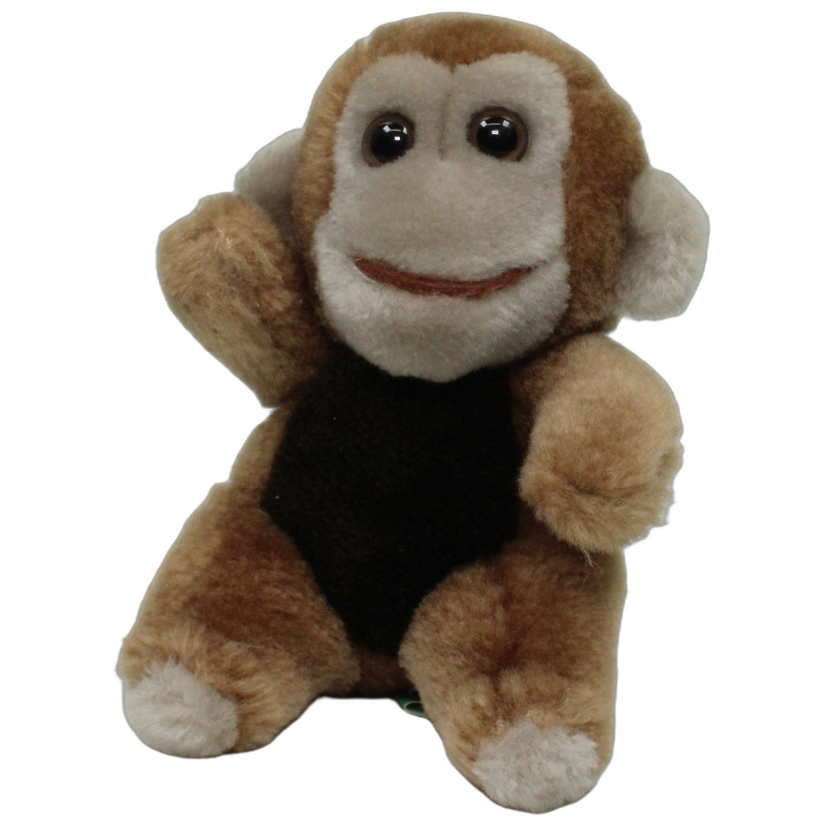 123000026601 John Süßer brauner Affe, sitzend Kuscheltier Kumpel Leo 15cm Affe Beige