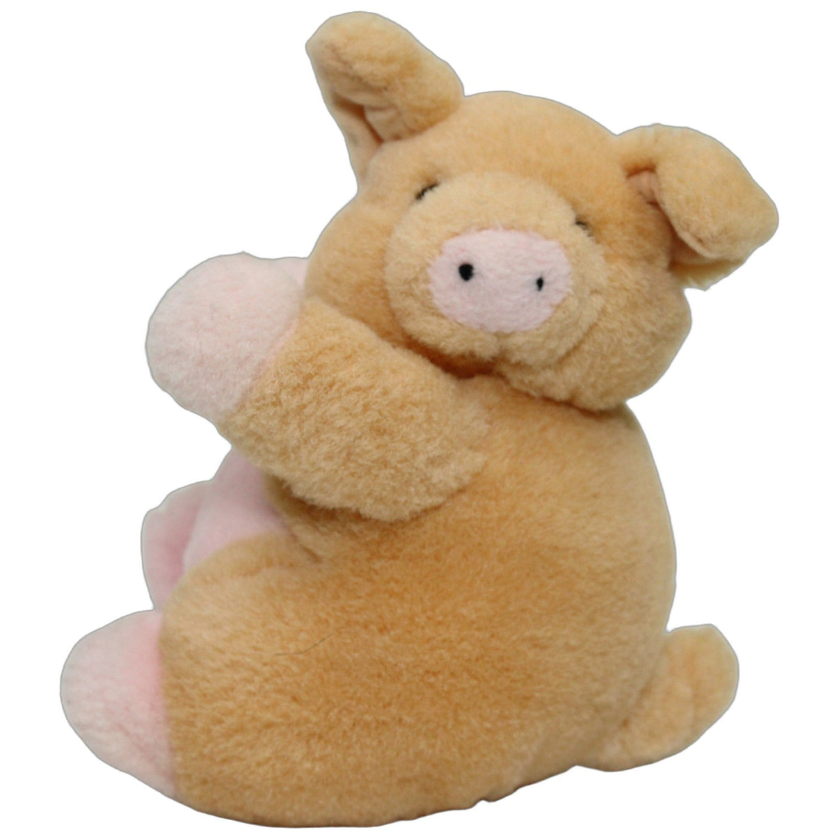 123000026609 Unbekannt Süßes dickes Schwein mit rosa Bauch Kuscheltier Kumpel Leo 15cm Beige ebay-stofftiere