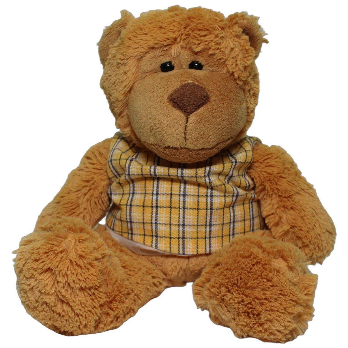 123000026623 Nanu-Nana Süßer Affe mit karierter West Kuscheltier Kumpel Leo 27cm Affe Beige