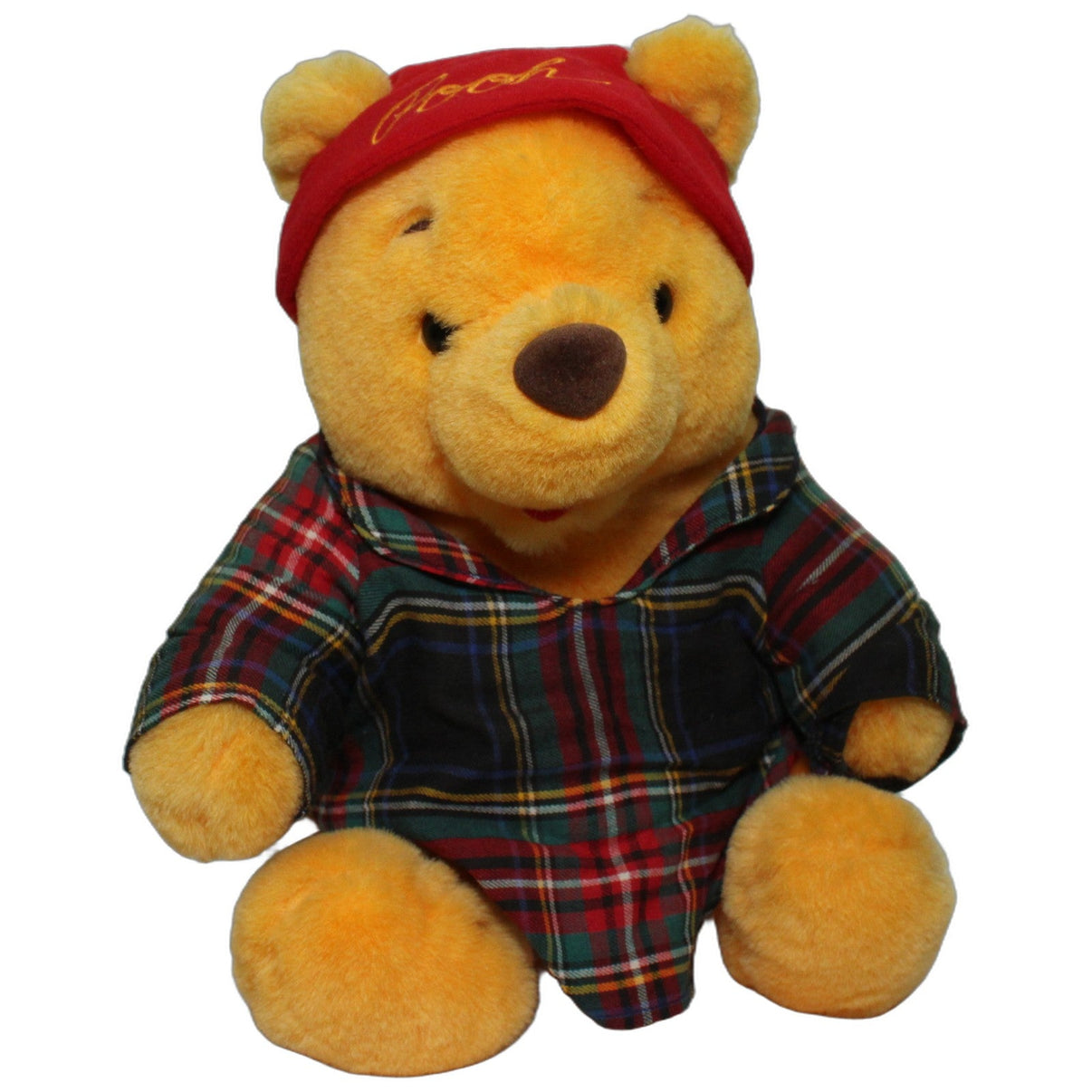 123000026625 Disney The Disney Store, Winnie Puuh im Nachthemd & Schlafmütze Kuscheltier Kumpel Leo 30cm _Vintage_ Bär