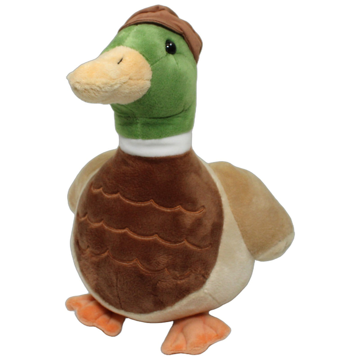 123000026666 Unbekannt Hübscher Erpel mit Kappe Kuscheltier Kumpel Leo 30cm Beige Blau