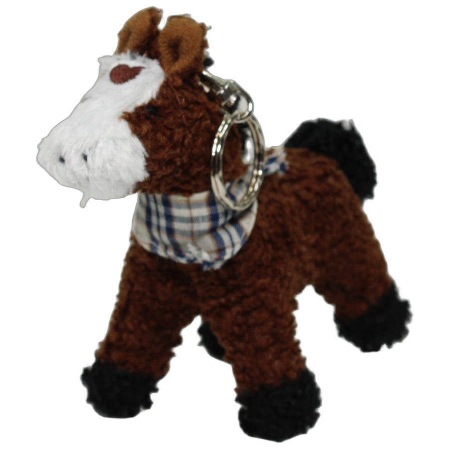 Brauner Pferd mit Halstuch, stehend