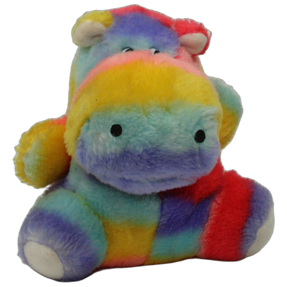 123000026691 Unbekannt Süßes Regenbogen Nilpferd, klein Kuscheltier Kumpel Leo 14cm ebay-stofftiere Gebraucht