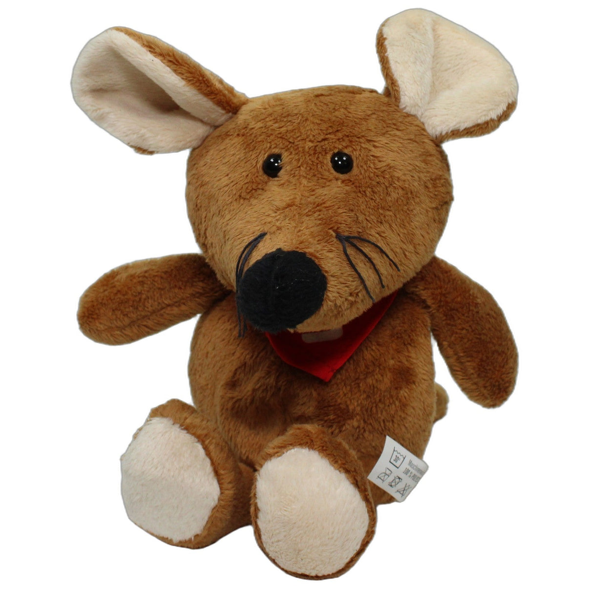 123000026697 Dieter Kehl Werbeartikel Sparkasse, süße braune Maus Kuscheltier Kumpel Leo 25cm Beige Braun