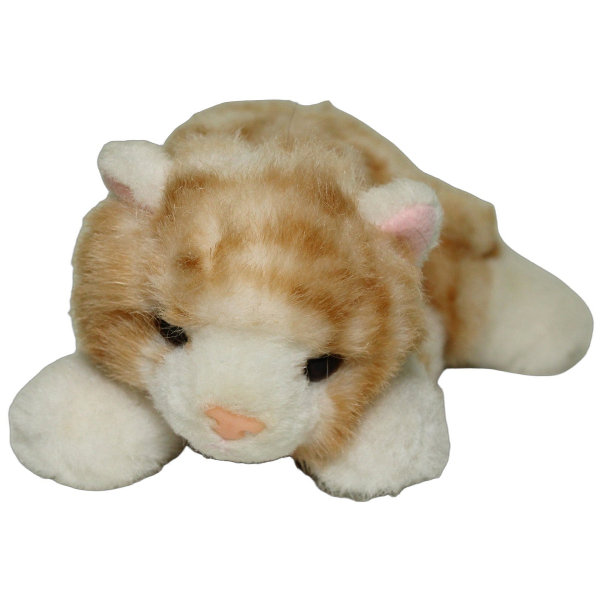 123000026748 Teddy-Hermann Süße orange Katze, liegend Kuscheltier Kumpel Leo 18cm ebay-stofftiere Gebraucht