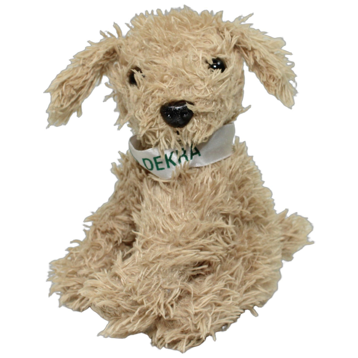 123000026759 Unbekannt Beiger zotteliger Hund mit Halsband "DEKRA" Kuscheltier Kumpel Leo 18cm Beige ebay-stofftiere