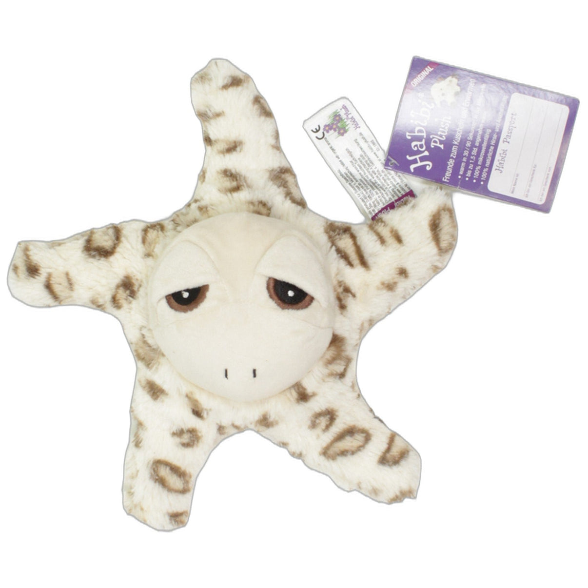 123000026850 Habibi Plush Beige-brauner Seestern Wärmestofftier Kumpel Leo 27cm 29cm Beige