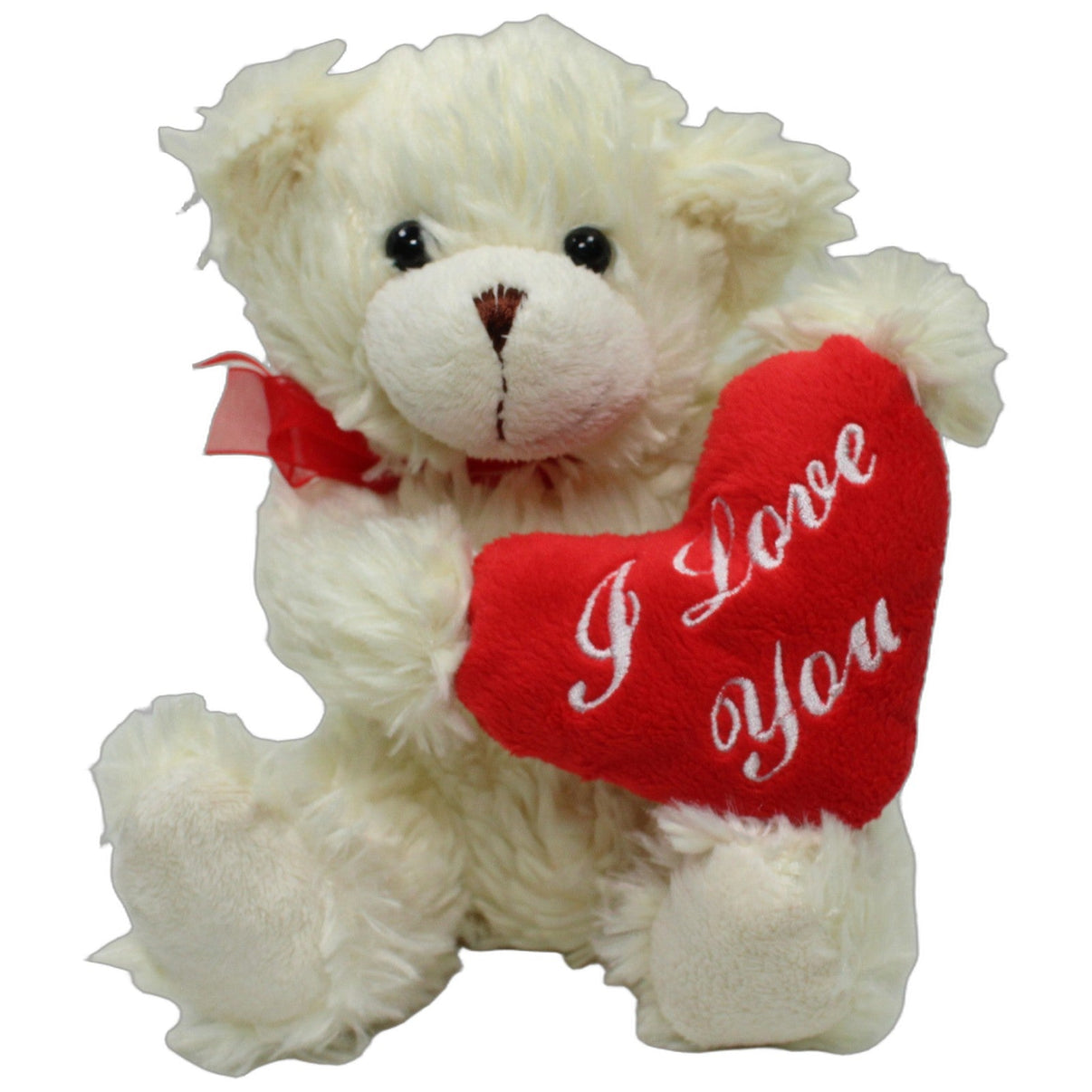 123000026896 Mel-O-Design Süßer Teddy mit Herz "I Love You", beige Kuscheltier Kumpel Leo 20cm Beige ebay-stofftiere