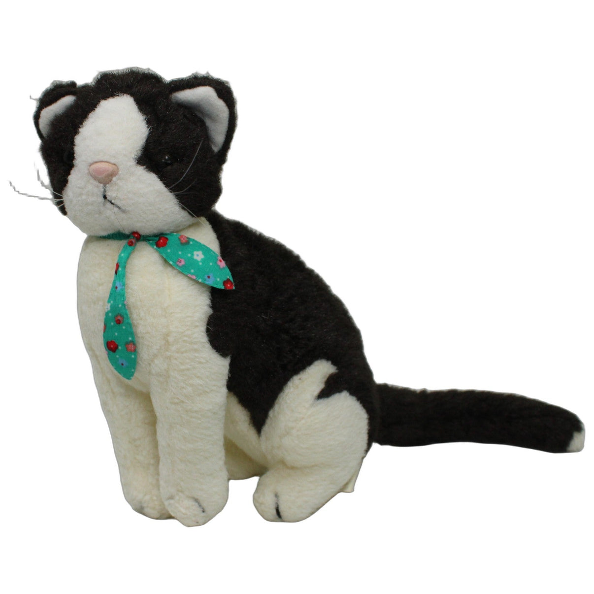 123000026898 Förster Stofftiere Schöne Katze mit Halstuch, sitzend Kuscheltier Kumpel Leo 20cm ebay-stofftiere Gebraucht