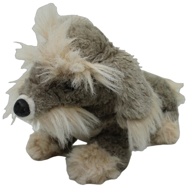 Großer grauer Hund, sitzend