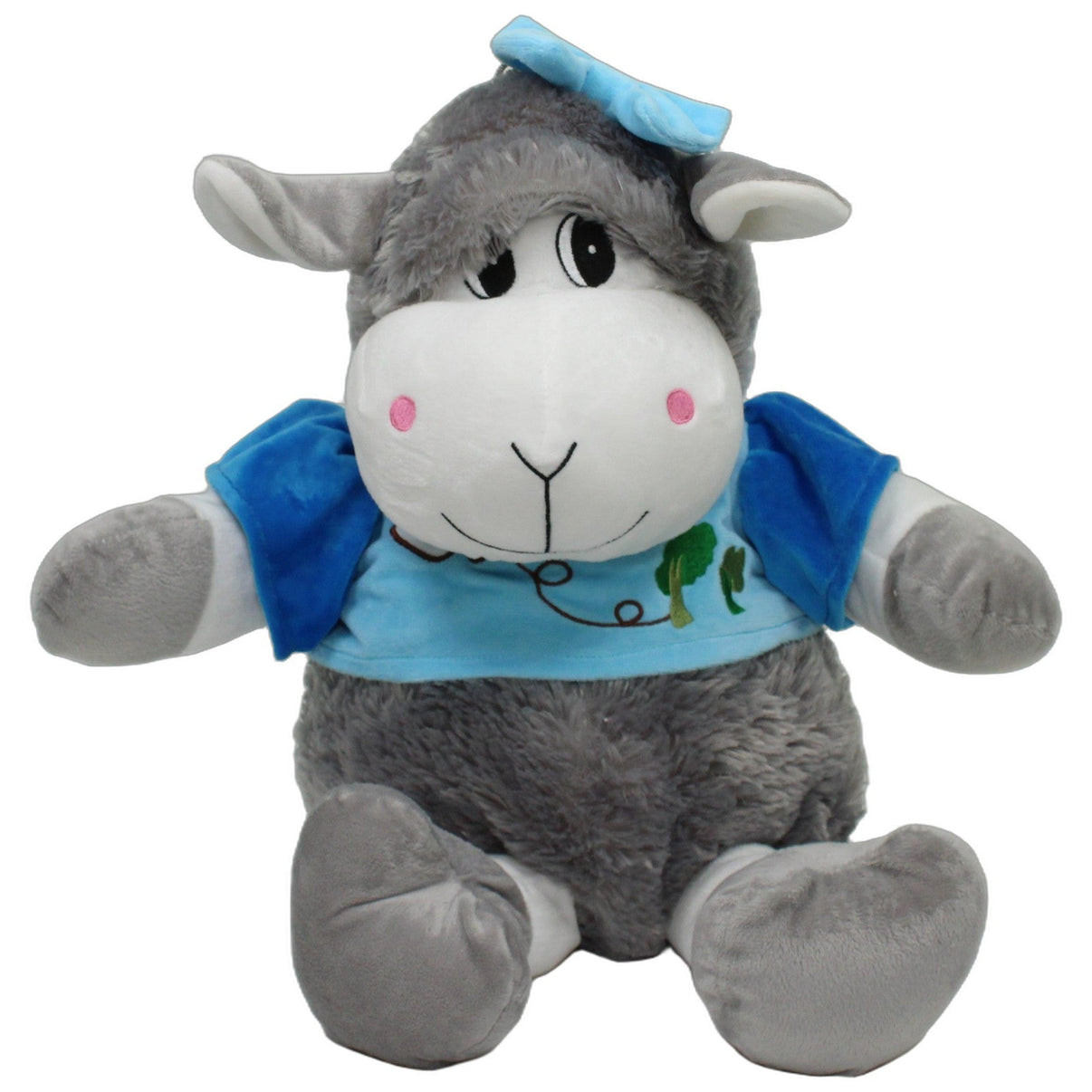 123000026952 FLOTI Flos Toys, graues XL Schaf mit blauem Shirt Kuscheltier Kumpel Leo 55cm Blau ebay-20-stofftiere