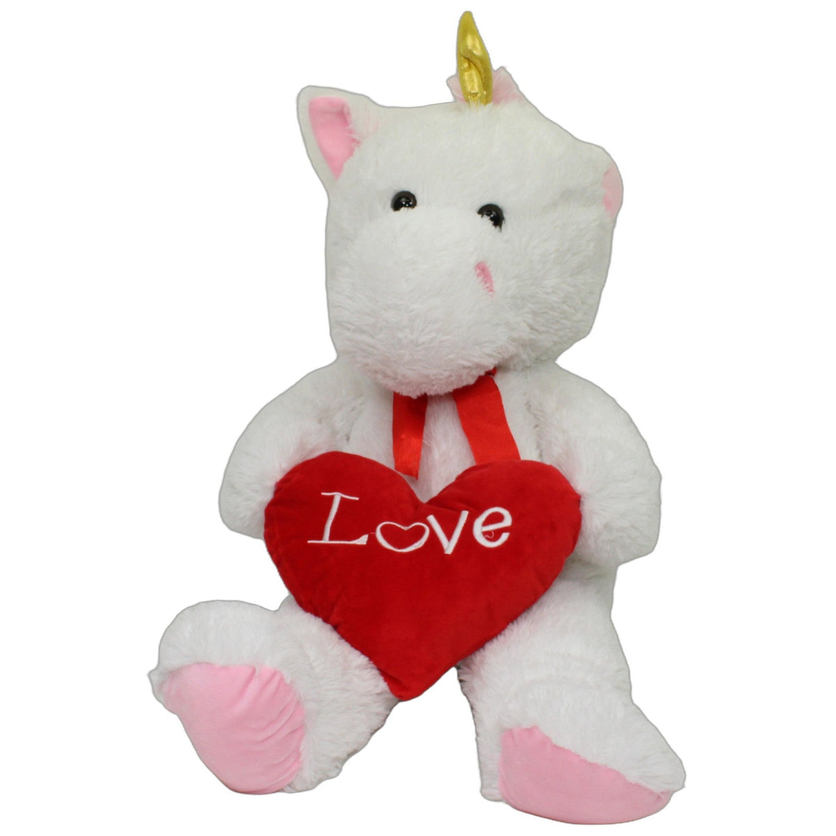 123000026962 Woolworth Kuschel Woolies, XXXL Einhorn mit Herz "Love" Kuscheltier Kumpel Leo 80cm ebay-20-stofftiere Einhorn