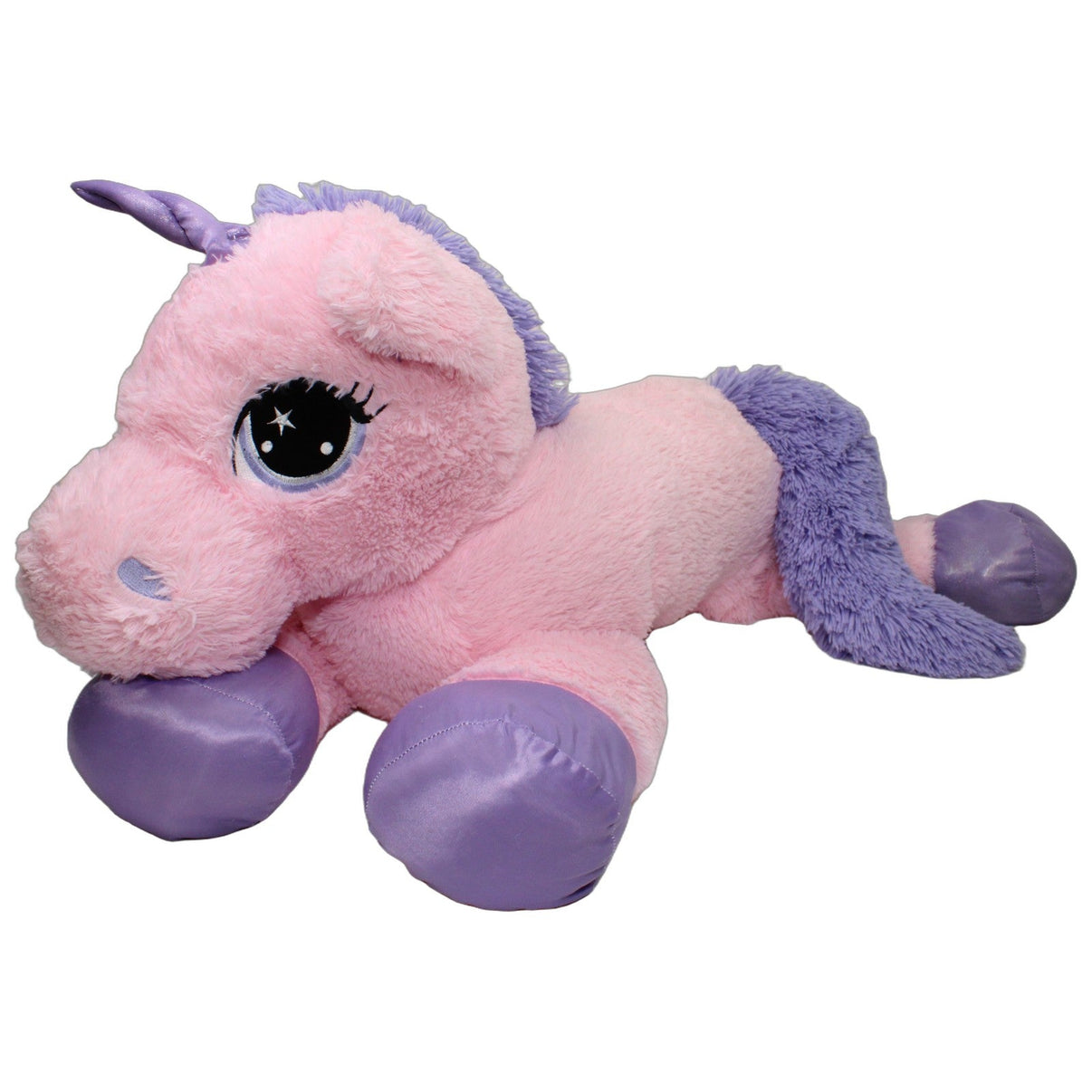 123000026965 Smyths Toys Kuschel-Freunde, riesiges rosa Einhorn Kuscheltier Kumpel Leo 110cm ebay-20-stofftiere Einhorn