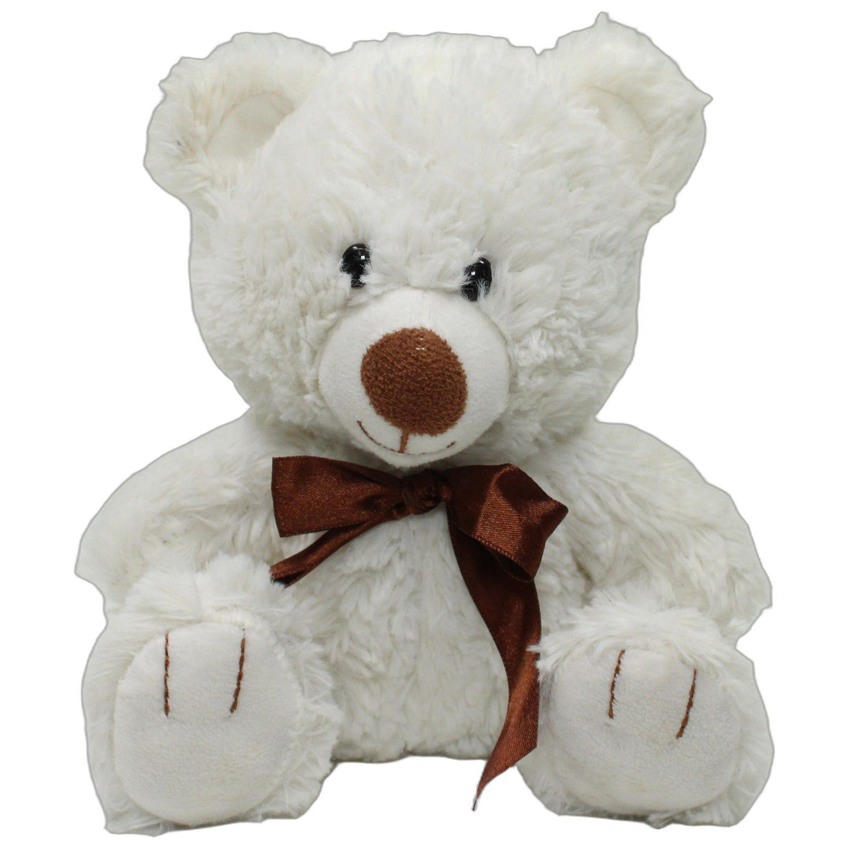 123000026999 TEDI Süßer Zottel-Teddybär mit brauner Schleife Kuscheltier Kumpel Leo 20cm Braun ebay-20-stofftiere