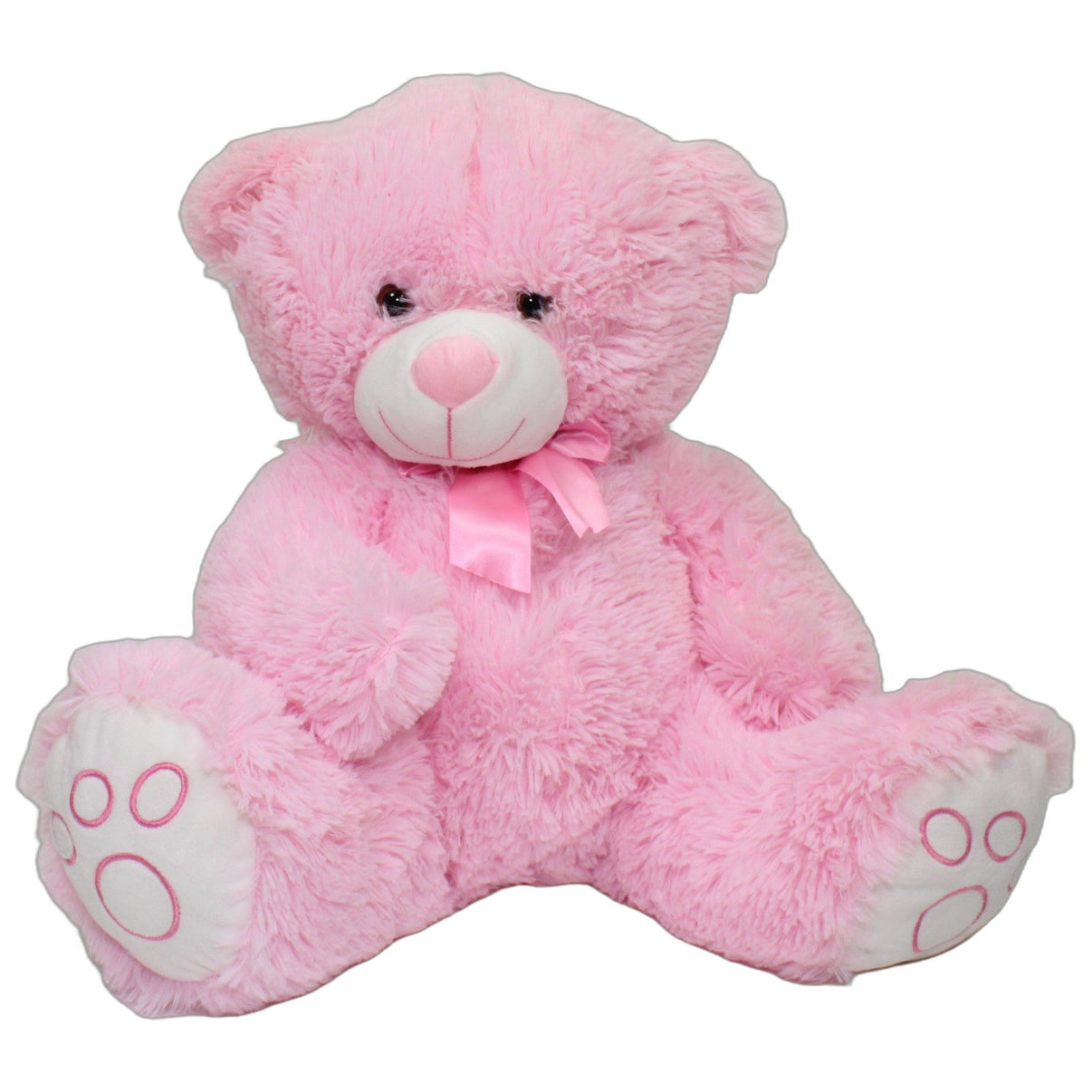 123000027011 Smyths Toys Zotteliger XL Teddy, rosa Kuscheltier Kumpel Leo 45cm ebay-20-stofftiere Gebraucht