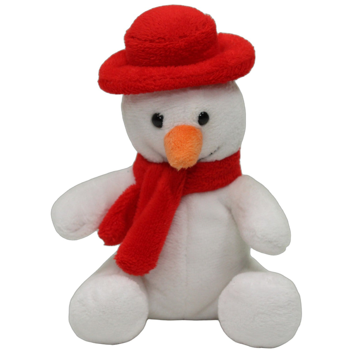 123000027041 Florett Textil Kleiner Schneemann mit rotem Schal & Mütze Kuscheltier Kumpel Leo 13cm ebay-stofftiere Gebraucht