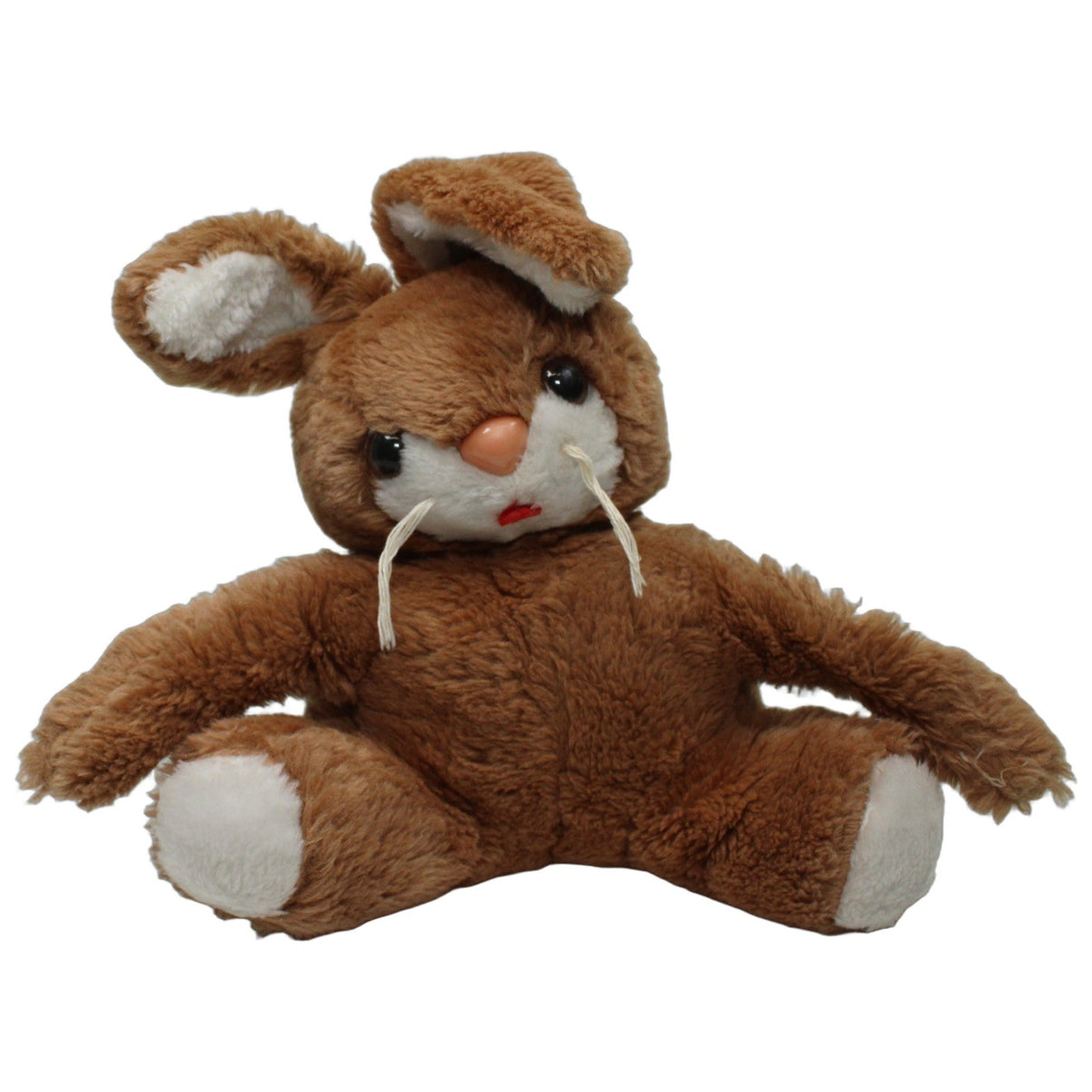 123000027048 Heunec Exclusive, süßer Hase mit Schlenkerarmen Kuscheltier Kumpel Leo 25cm _Vintage_ Braun