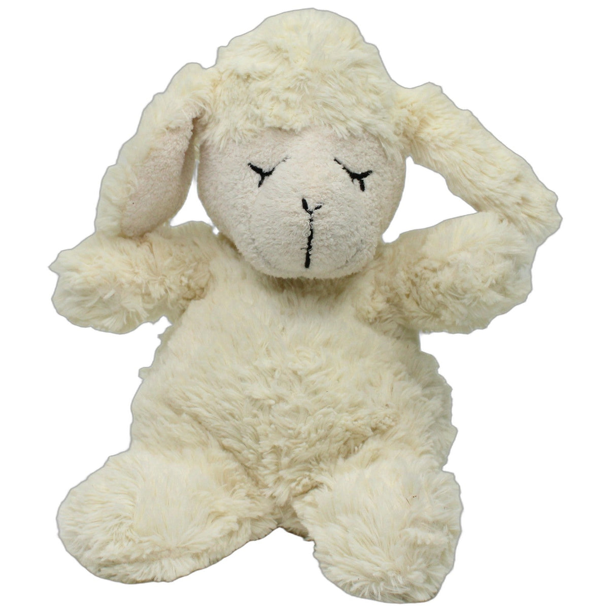 123000027096 Unbekannt Süßes Lamm mit geschlossenen Augen, sitzend Kuscheltier Kumpel Leo 25cm Beige ebay-20-stofftiere