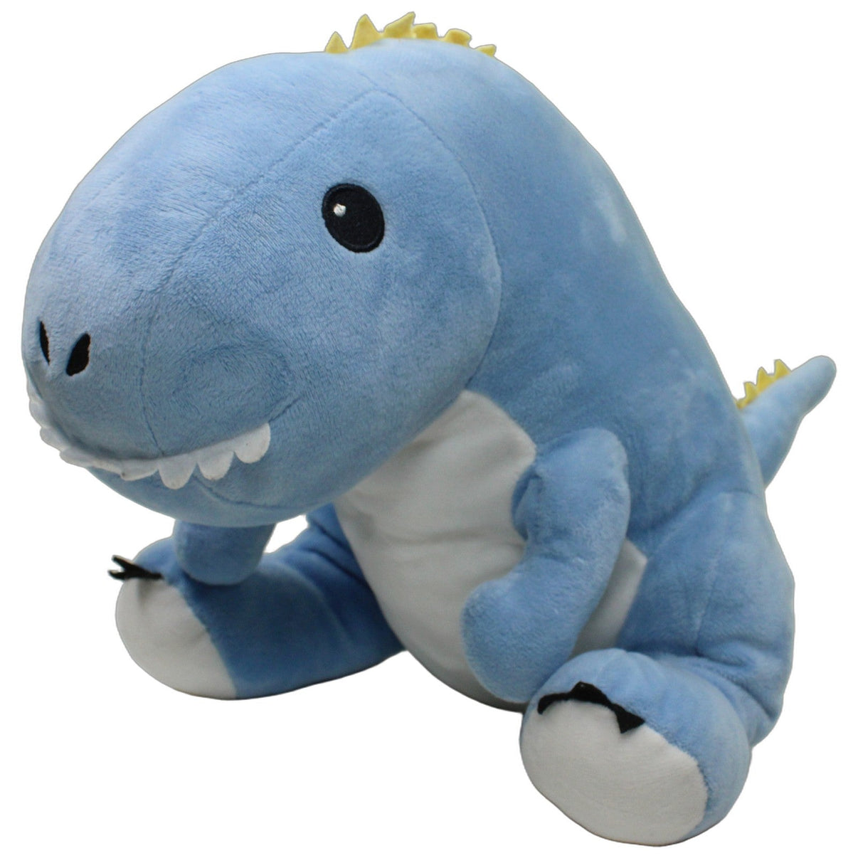 123000027126 Sunkid Großer blauer Dino mit weißem Bauch, sitzend Kuscheltier Kumpel Leo 35cm Blau Dinosaurier