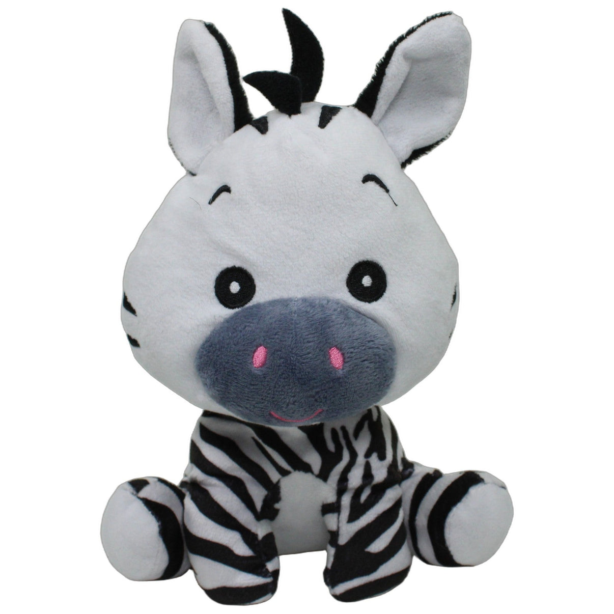 123000027144 Landahl & Baumann Süßes Zebra mit großem Kopf, sitzend Kuscheltier Kumpel Leo 20cm ebay-stofftiere Gebraucht