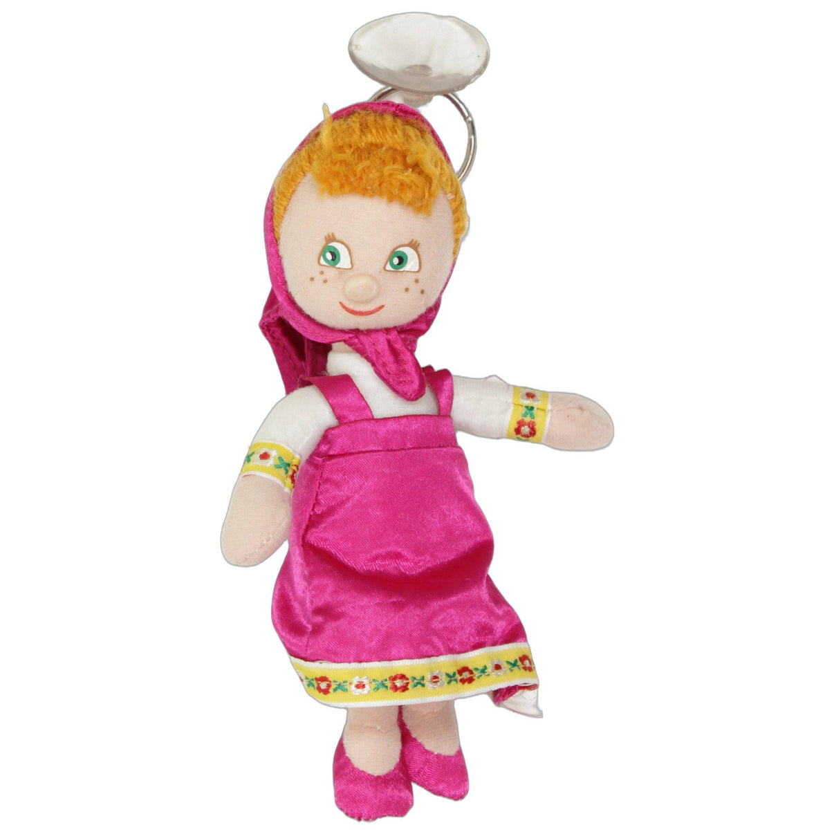 123000027184 Unbekannt Kleine Mascha aus Mascha und der Bär Schlüsselanhänger Kumpel Leo 17cm Beige Charakter