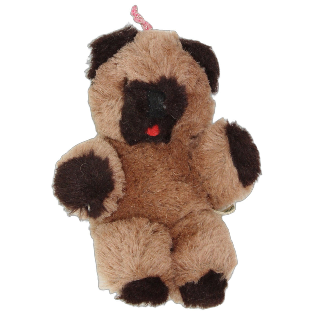 123000027185 Unbekannt Kleiner Teddy aus purer Wolle Kuscheltier Kumpel Leo 15cm Beige Braun