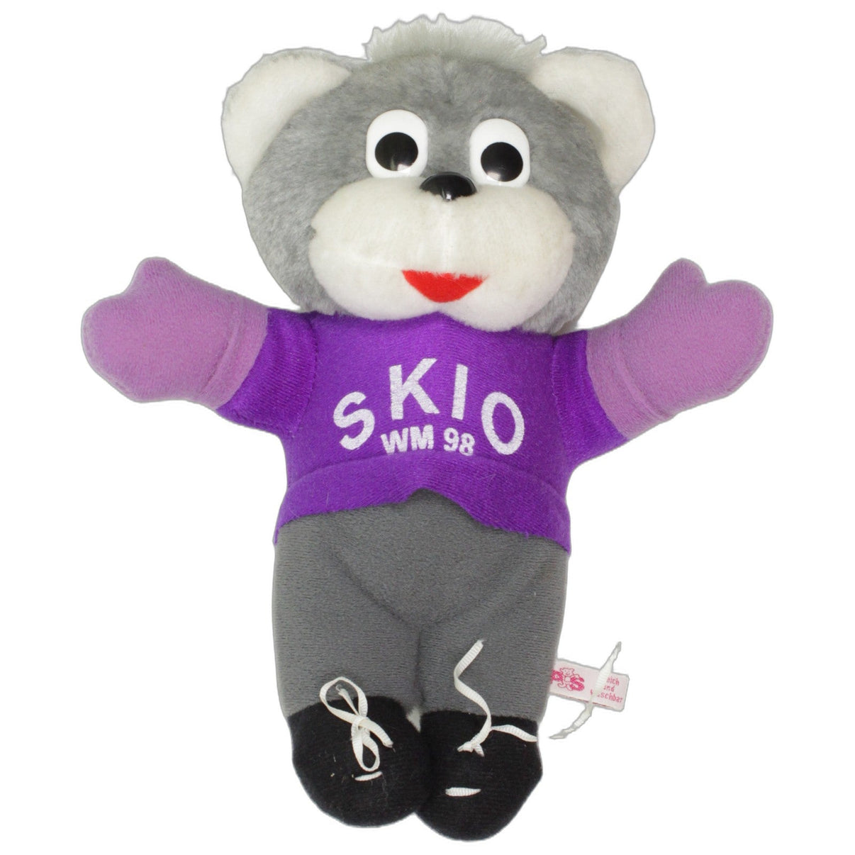 123000027186 Unbekannt SKI WM 98, Bär SKIO Kuscheltier Kumpel Leo 1998 25cm _Vintage_