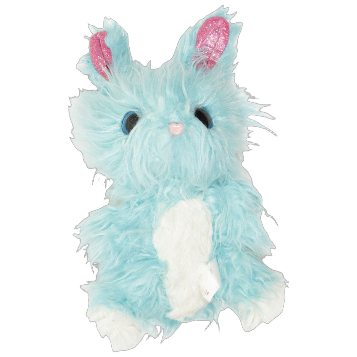 123000027190 Carstensen Türkiser Hase mit rosa Ohren Kuscheltier Kumpel Leo 2017 22cm Blau