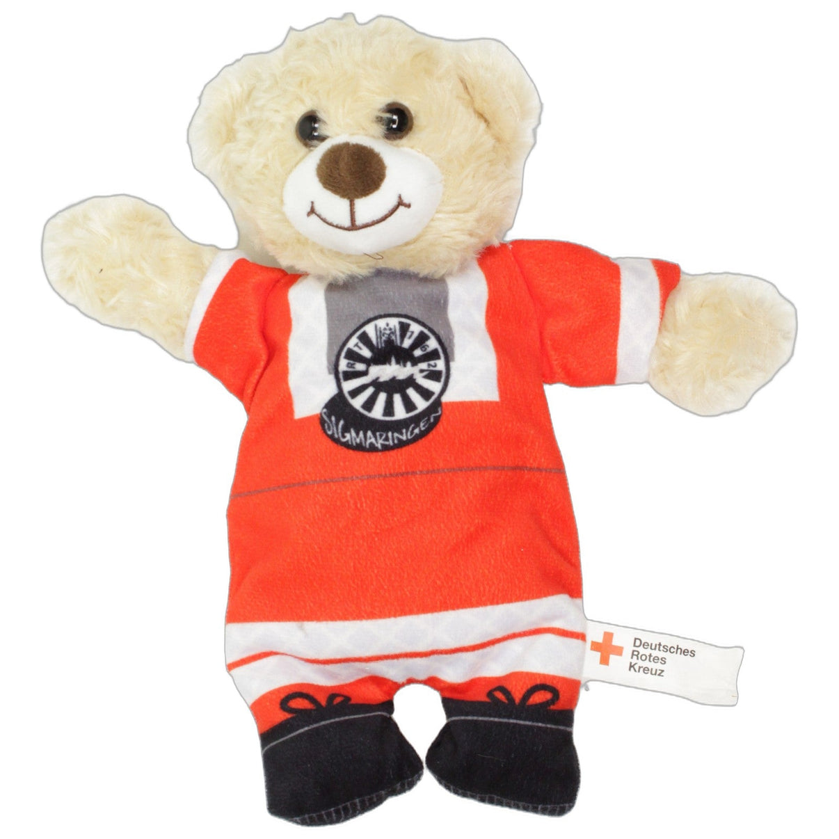 123000027197 DRK Deutsches Rotes Kreuz, Teddy "Sigmaringen" Wärmekissen mit Bezug Kumpel Leo 25cm Beige ebay-stofftiere
