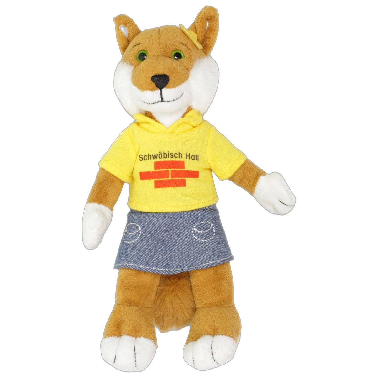 123000027208 Heunec Schwäbisch Hall, Fuchs mit Shirt & Rock Kuscheltier Kumpel Leo 25cm Braun ebay-stofftiere