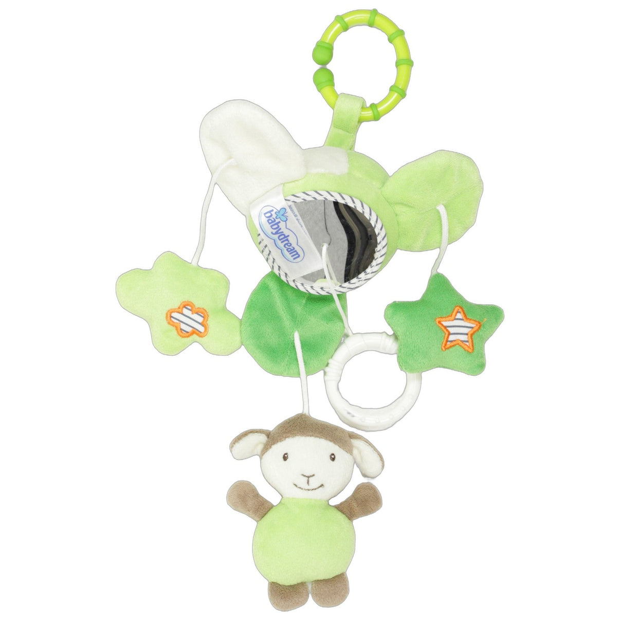 123000027268 Babydream Lamm mit Blume, Wolke, Stern & Spiegel Spieluhr Kumpel Leo 15cm Braun ebay-elektronisch
