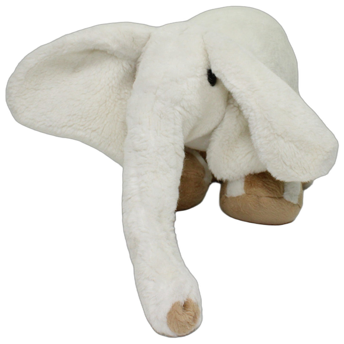 123000027288 Unbekannt Großer weißer Elefant, stehend Kuscheltier Kumpel Leo 38cm Beige Braun
