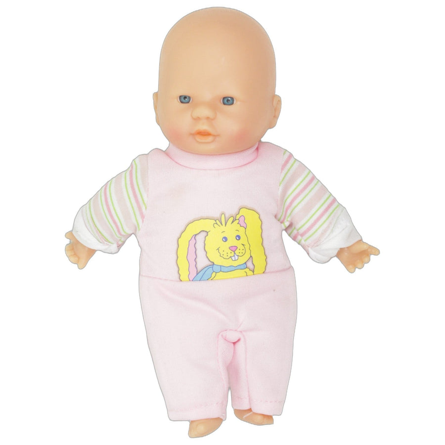 Baby mit rosa Strampler