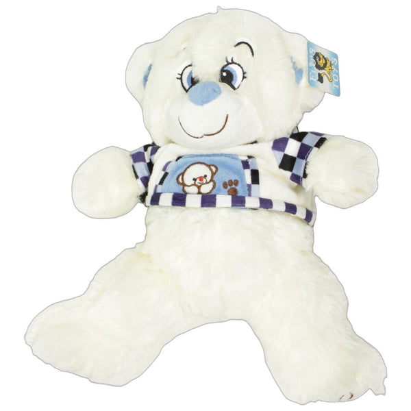 Großer weißer Teddybär mit Kapuzenpulli