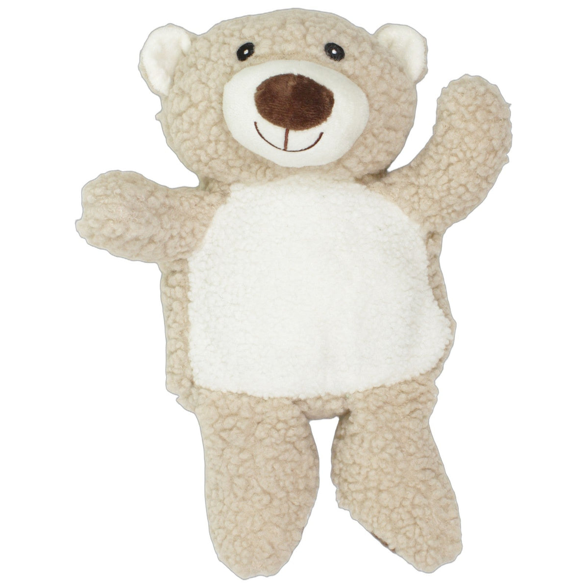 123000027371 Woolworth Lockiger Teddybär mit Stauraum Kuscheltier Kumpel Leo 39cm Beige Braun
