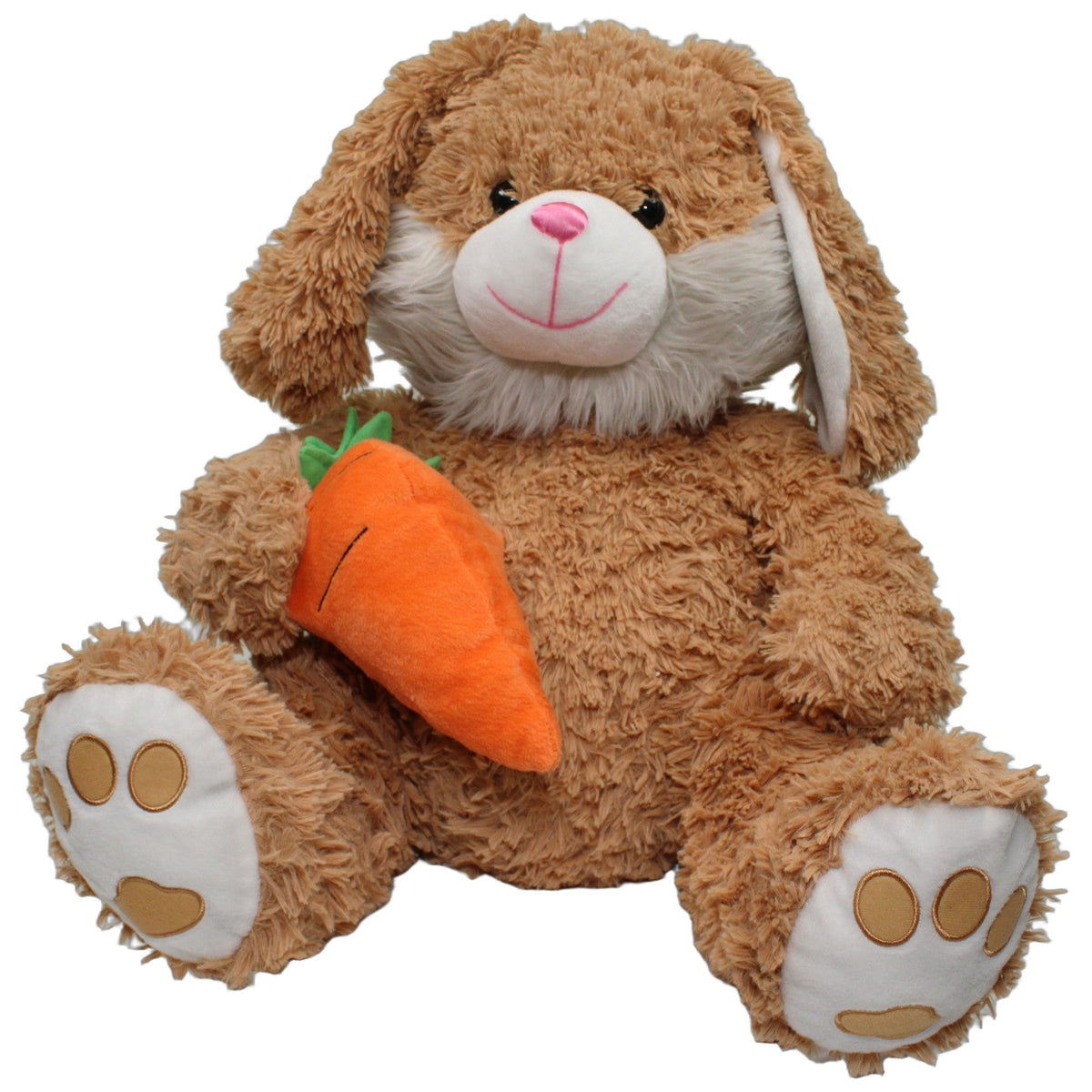 123000027390 Bob der Bär XL Hase mit Kartotte Kuscheltier Kumpel Leo 50cm _Osterfreund_ Beige