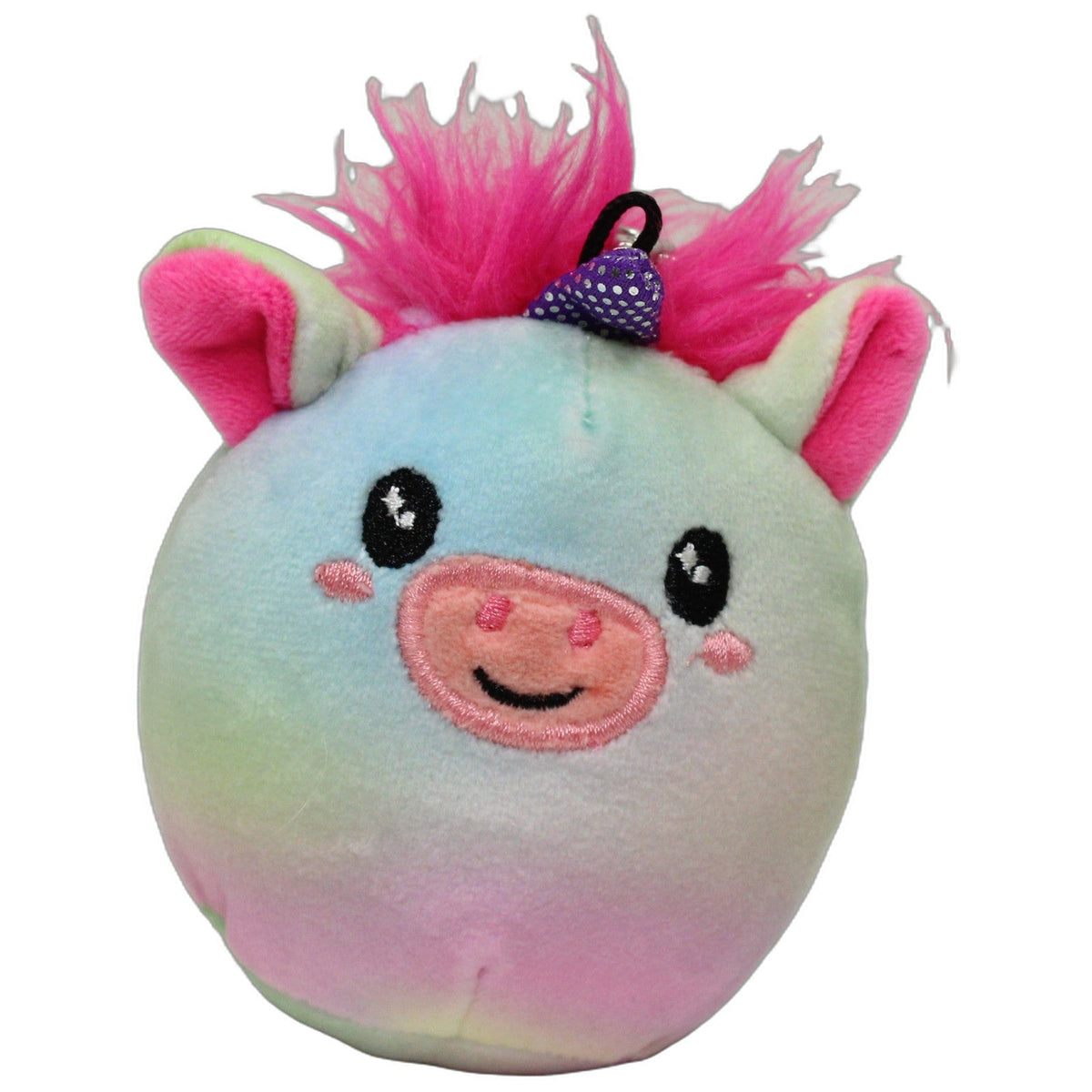 123000027485 Unbekannt Buntes mini Einhorn mit pinker Mähne Schlüsselanhänger Kumpel Leo 8cm ebay-taschen-rucksaecke Einhorn