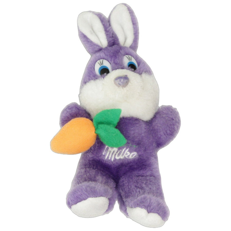 Milka, lila Hase mit Möhre