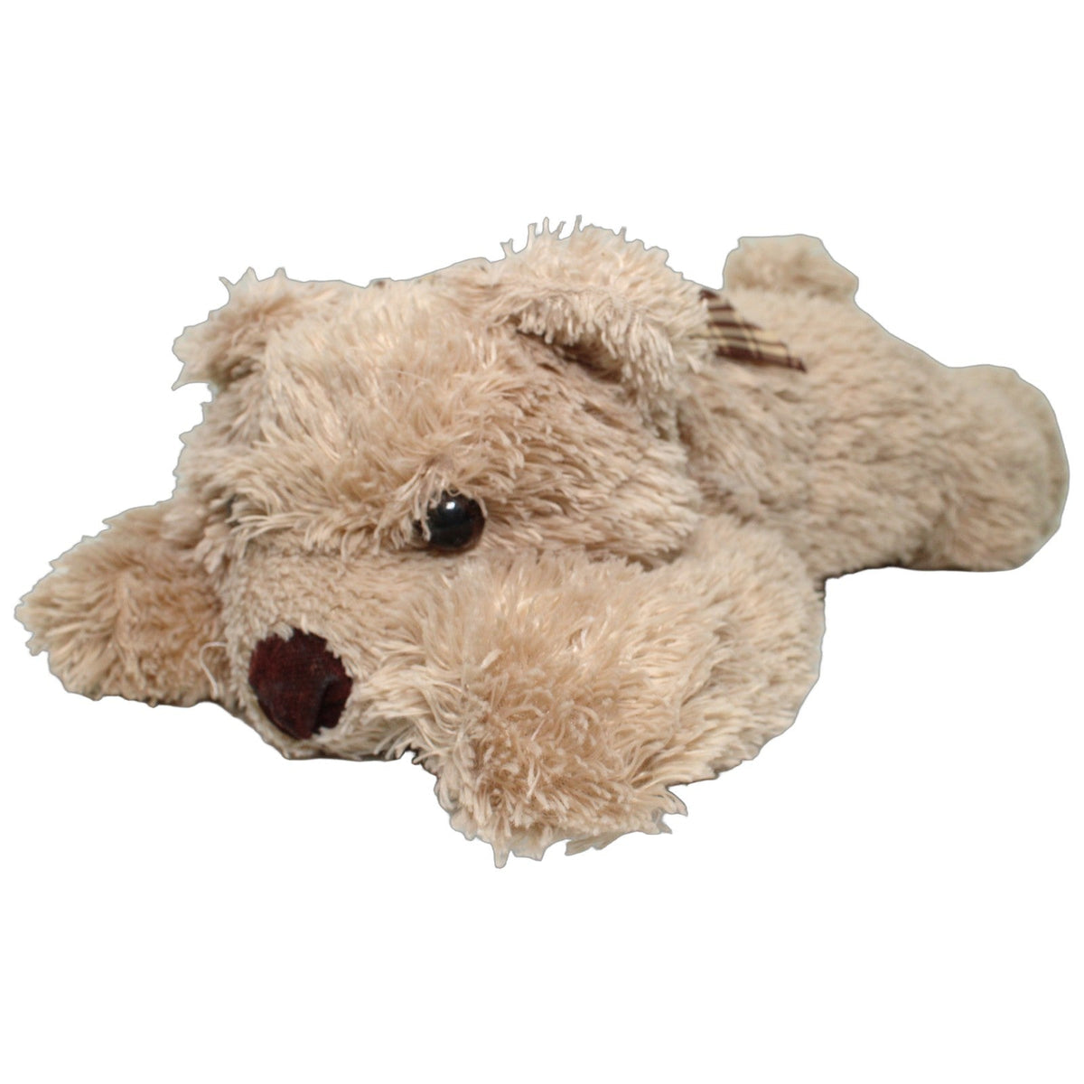123000027616 Die Boltze Gruppe Süßer XL Bär mit Schleife, liegened Kuscheltier Kumpel Leo 50cm _Wieder Da_ Beige
