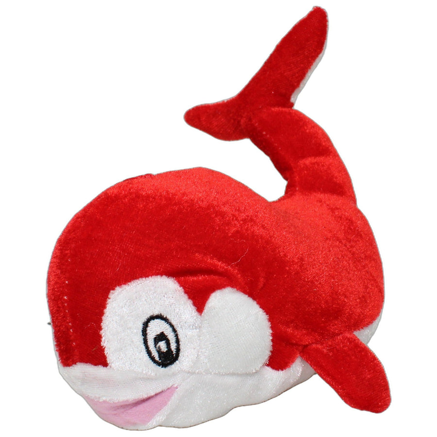 Roter Delfin mit weißem Bauch