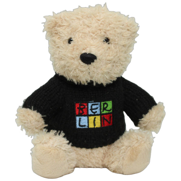 Sitzender Teddy mit "BERLIN" Pulli, sitzend