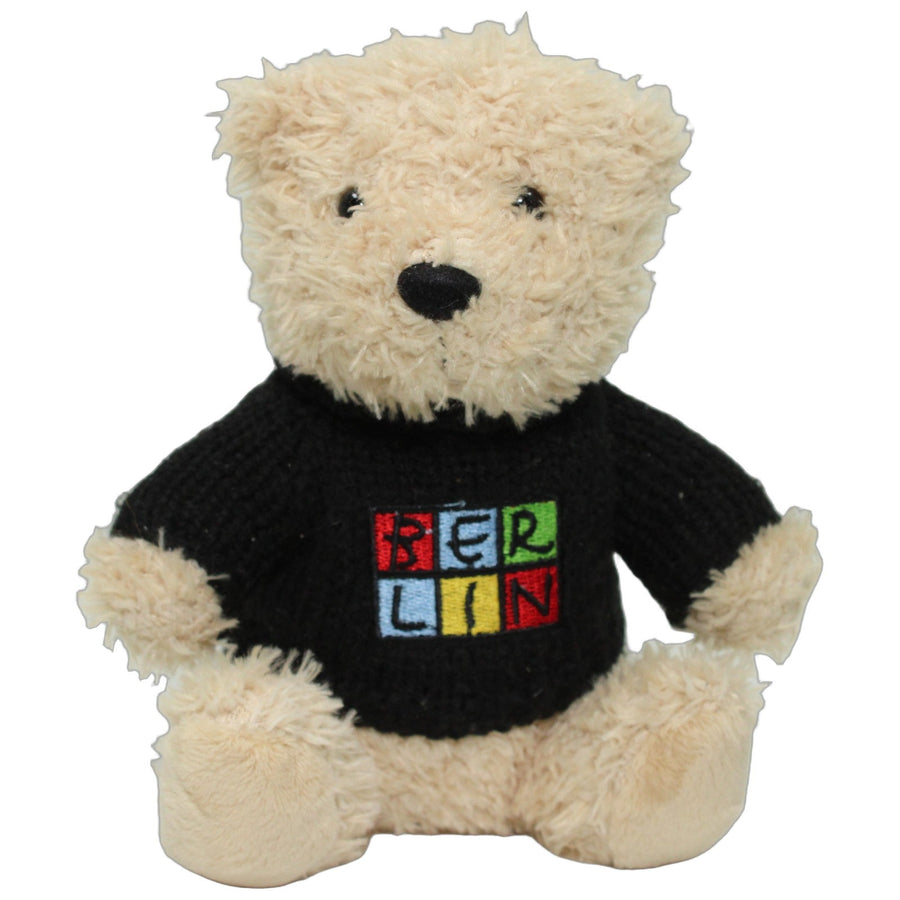 Sitzender Teddy mit "BERLIN" Pulli, sitzend