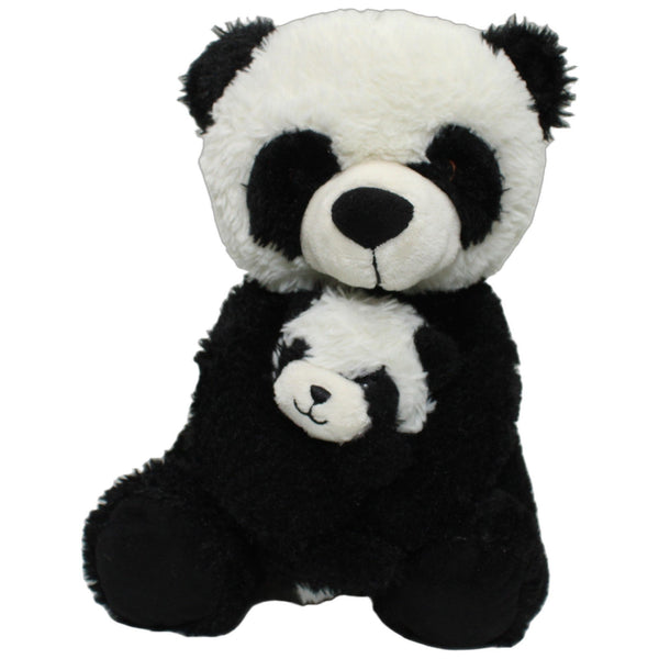 Süßer Panda mit Baby, sitzend