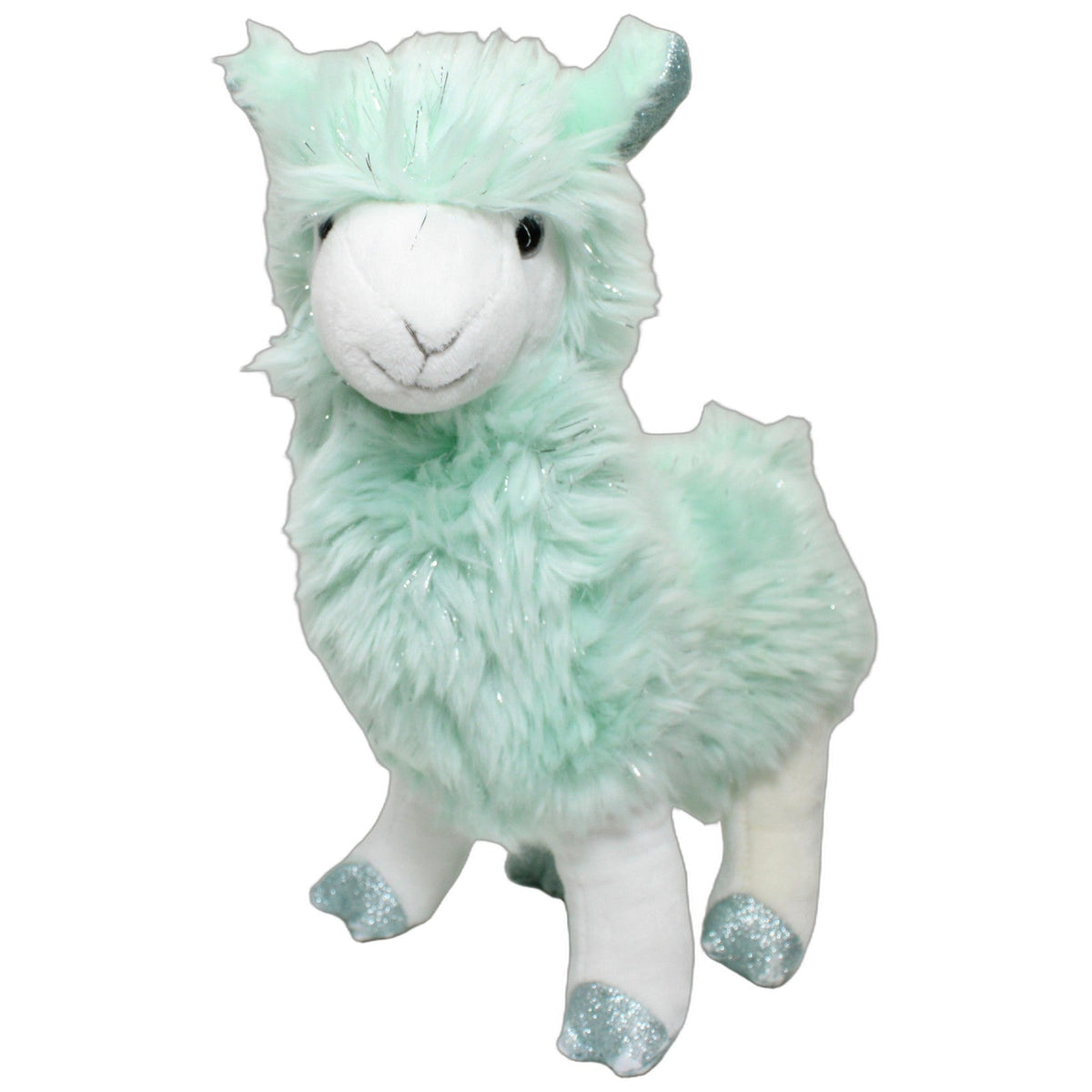 123000027658 FAO Schwarz Süßes Alpaka mit Glitzer, mintgrün Kuscheltier Kumpel Leo 30cm _Wieder Da_ Alpaka