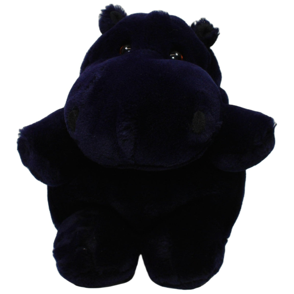 123000027734 Bieco Spielwaren Schönes dunkelblaues Nilpferd, sitzend Kuscheltier Kumpel Leo 20cm _Vintage_ _Wieder Da_