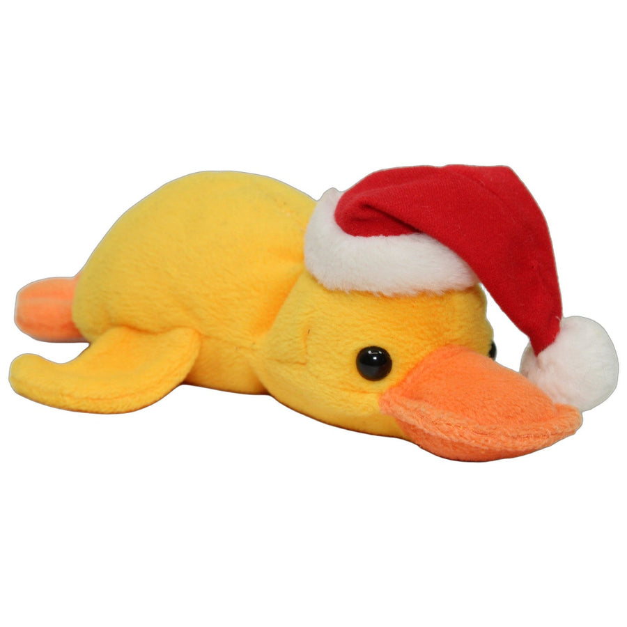 Ente mit Weihnachtsmütze & Sound, liegend